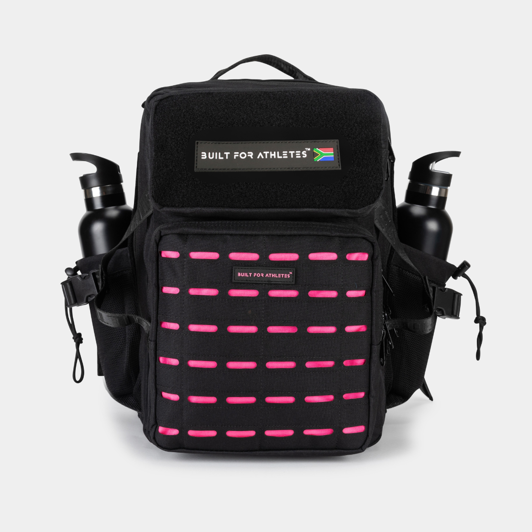 Medium 25L Gym Backpack Black & Pink