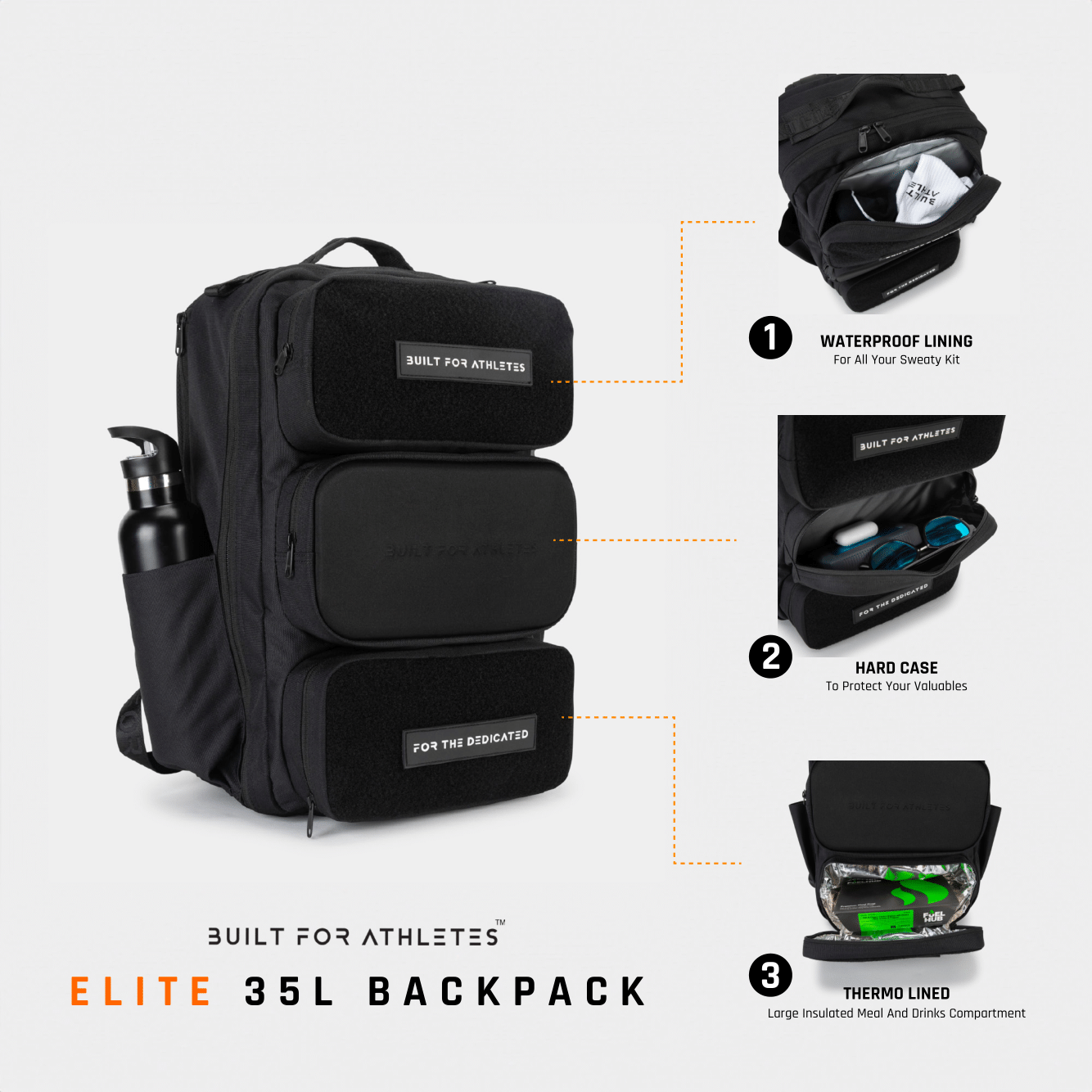 Elite 35L Backpack Black