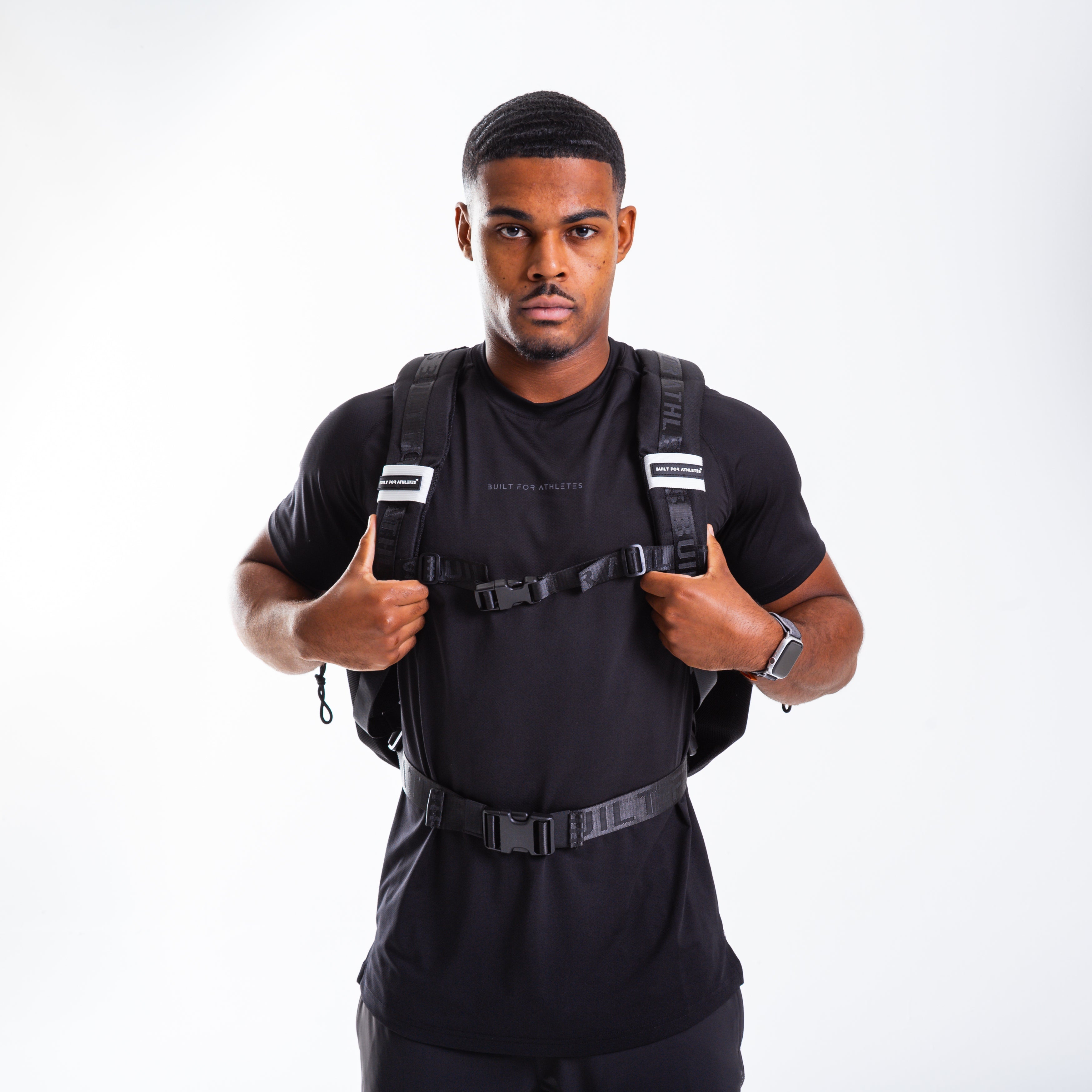 Large Monochrome 45L Gym Backpack Black & White