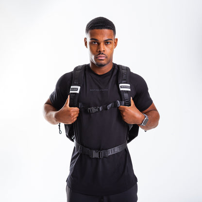 Large Monochrome 45L Gym Backpack Black & White