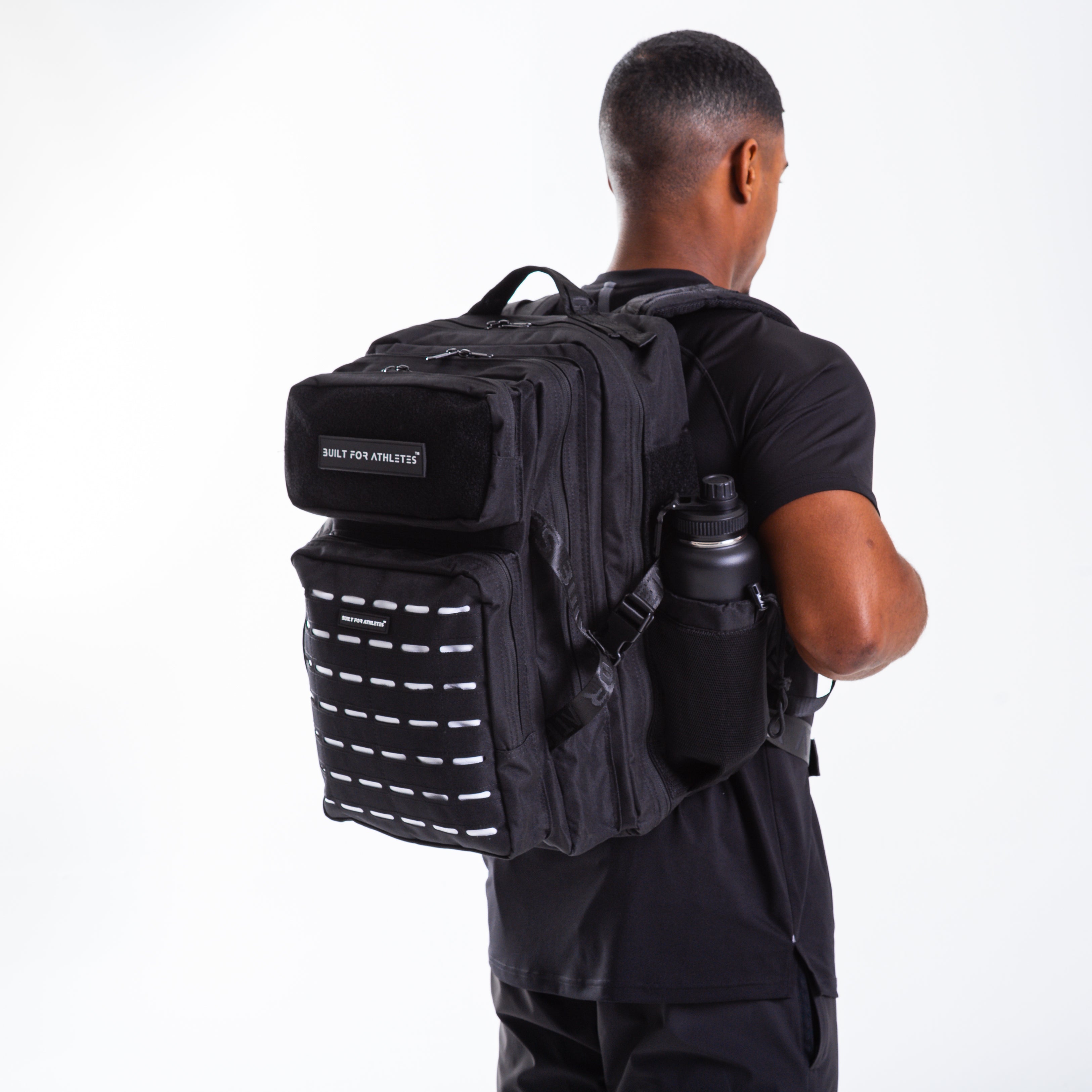 Large Monochrome 45L Gym Backpack Black & White