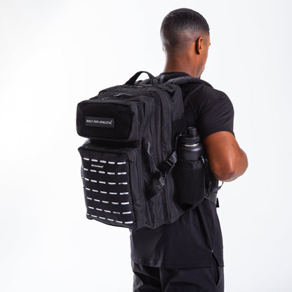 Large Monochrome 45L Gym Backpack Black & White