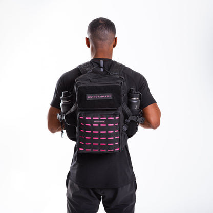 Medium 25L Gym Backpack Black & Pink
