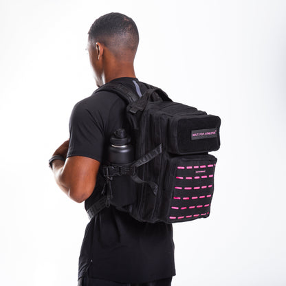 Medium 25L Gym Backpack Black & Pink