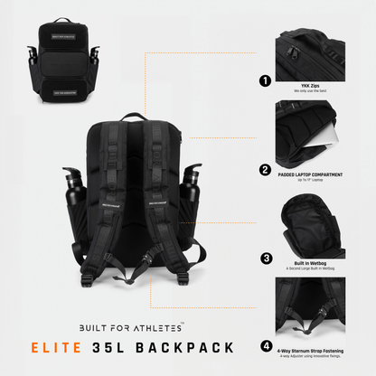 Hybrid 35L Backpack Black