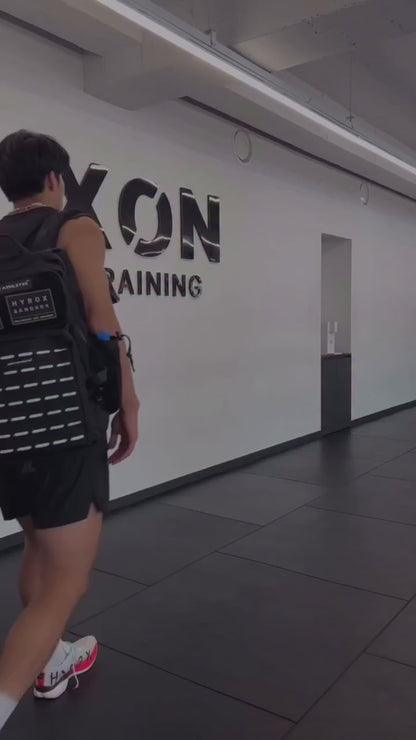 Large Monochrome 45L Gym Backpack Black & White